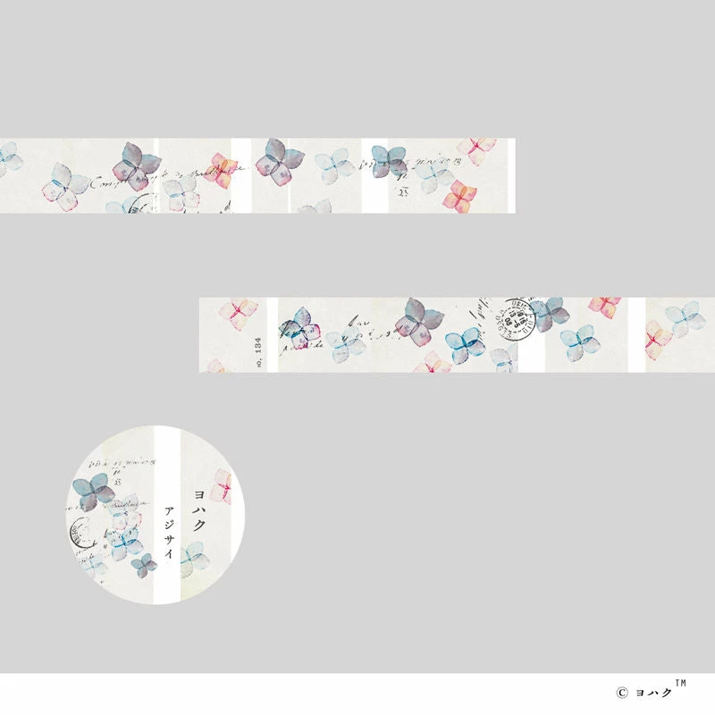Hot Sale π Yohaku - Washi Tape - Hydrangea π€© 4 Yohaku - Washi Tape - Hydrangea
