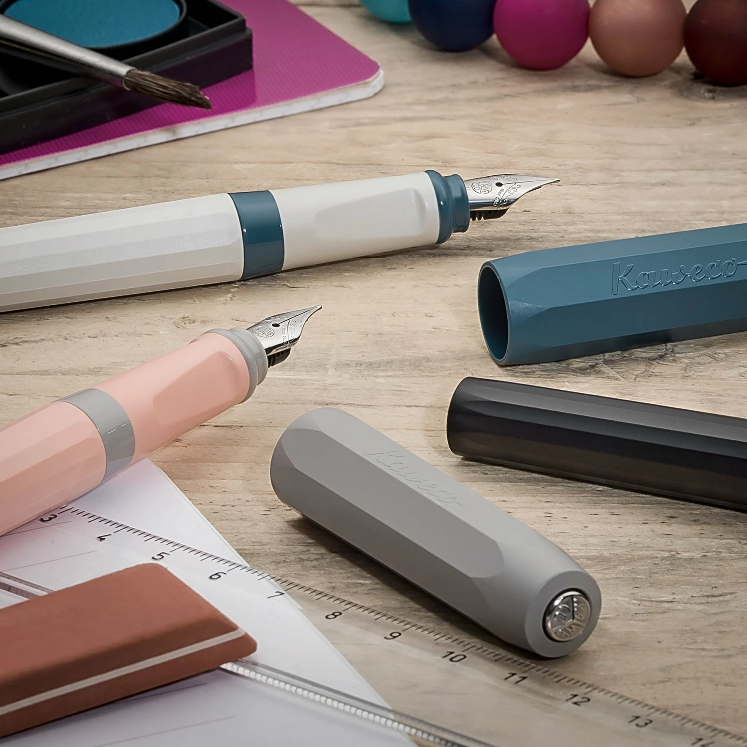 Promo 𧨠Fountain Pens Kaweco - Fountain Pen - Perkeo - Indian π Summer π 4 Fountain Pens Kaweco - Fountain Pen - Perkeo - Indian Summer