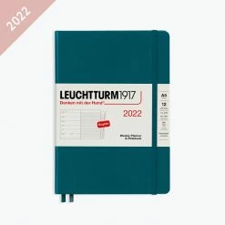Leuchtturm 1917 Leuchtturm1917 - 2022 Diary - Weekly Notebook - A5 - Pacific Green (Hard) Diaries
