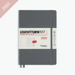 Leuchtturm 1917 Leuchtturm1917 - 2022 Diary - Weekly Notebook - A5 - Anthracite (Hard) Diaries