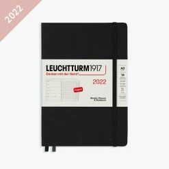 Leuchtturm 1917 Leuchtturm1917 - 2022 Diary - Weekly Notebook - A5 - Black (Hard)