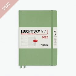 Leuchtturm 1917 Diaries Leuchtturm1917 - 2022 Diary - Weekly Notebook - A5 - Sage (Hard)