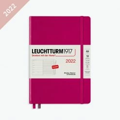 Leuchtturm 1917 Leuchtturm1917 - 2022 Diary - Weekly Notebook - A5 - Berry (Hard)