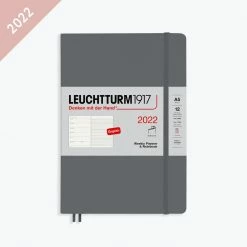 Leuchtturm 1917 Diaries Leuchtturm1917 - 2022 Diary - Weekly Notebook - A5 - Anthracite (Soft)