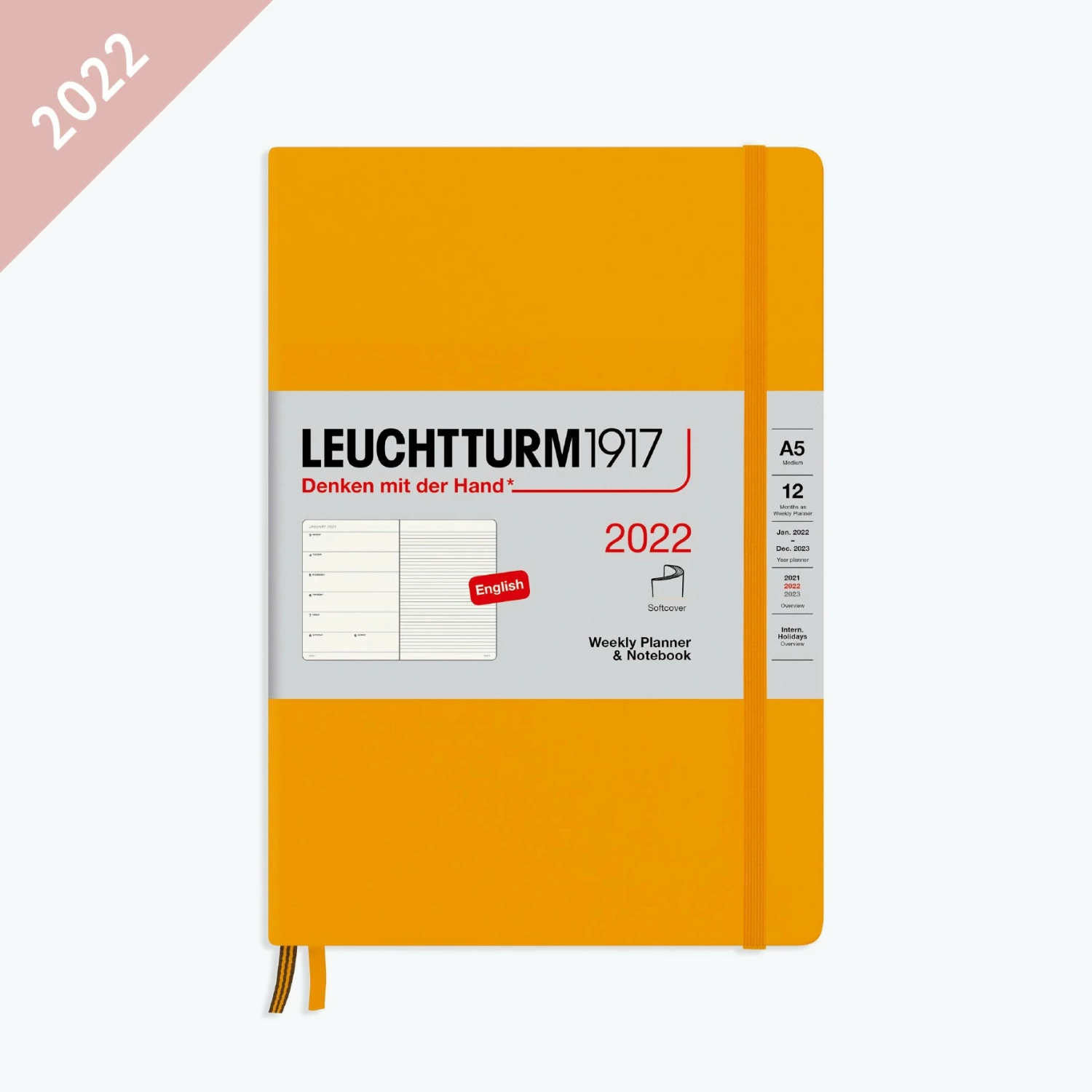 Hot Sale π Leuchtturm 1917 Leuchtturm1917 - 2022 Diary - Weekly Notebook - A5 - Rising Sun (Soft) 𧨠3 Leuchtturm 1917 Leuchtturm1917 - 2022 Diary - Weekly Notebook - A5 - Rising Sun (Soft)