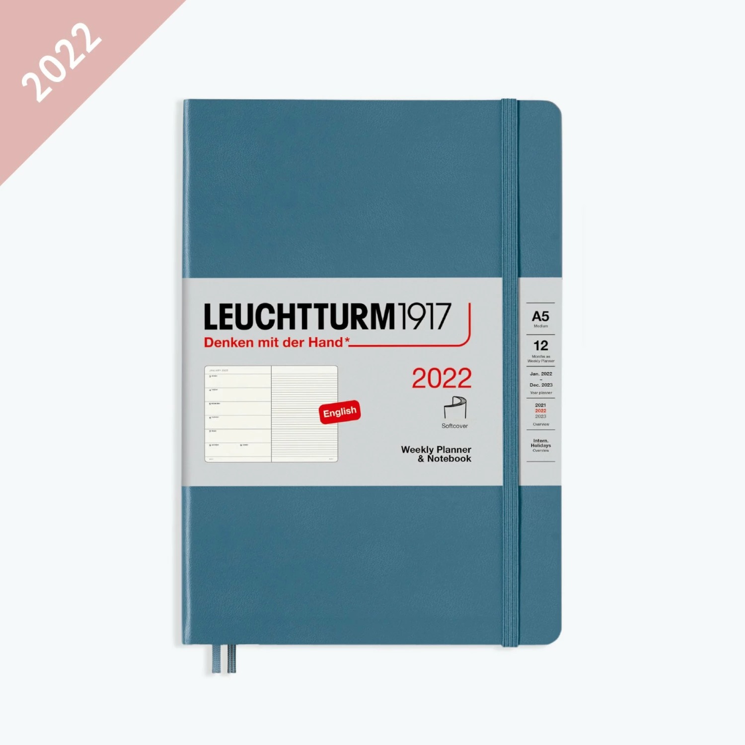Coupon π Leuchtturm 1917 Leuchtturm1917 - 2022 Diary - Weekly Notebook - A5 - Stone Blue (Soft) π 3 Leuchtturm 1917 Leuchtturm1917 - 2022 Diary - Weekly Notebook - A5 - Stone Blue (Soft)