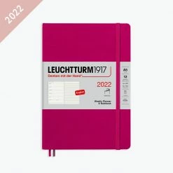 Leuchtturm 1917 Diaries Leuchtturm1917 - 2022 Diary - Weekly Notebook - A5 - Berry (Soft)