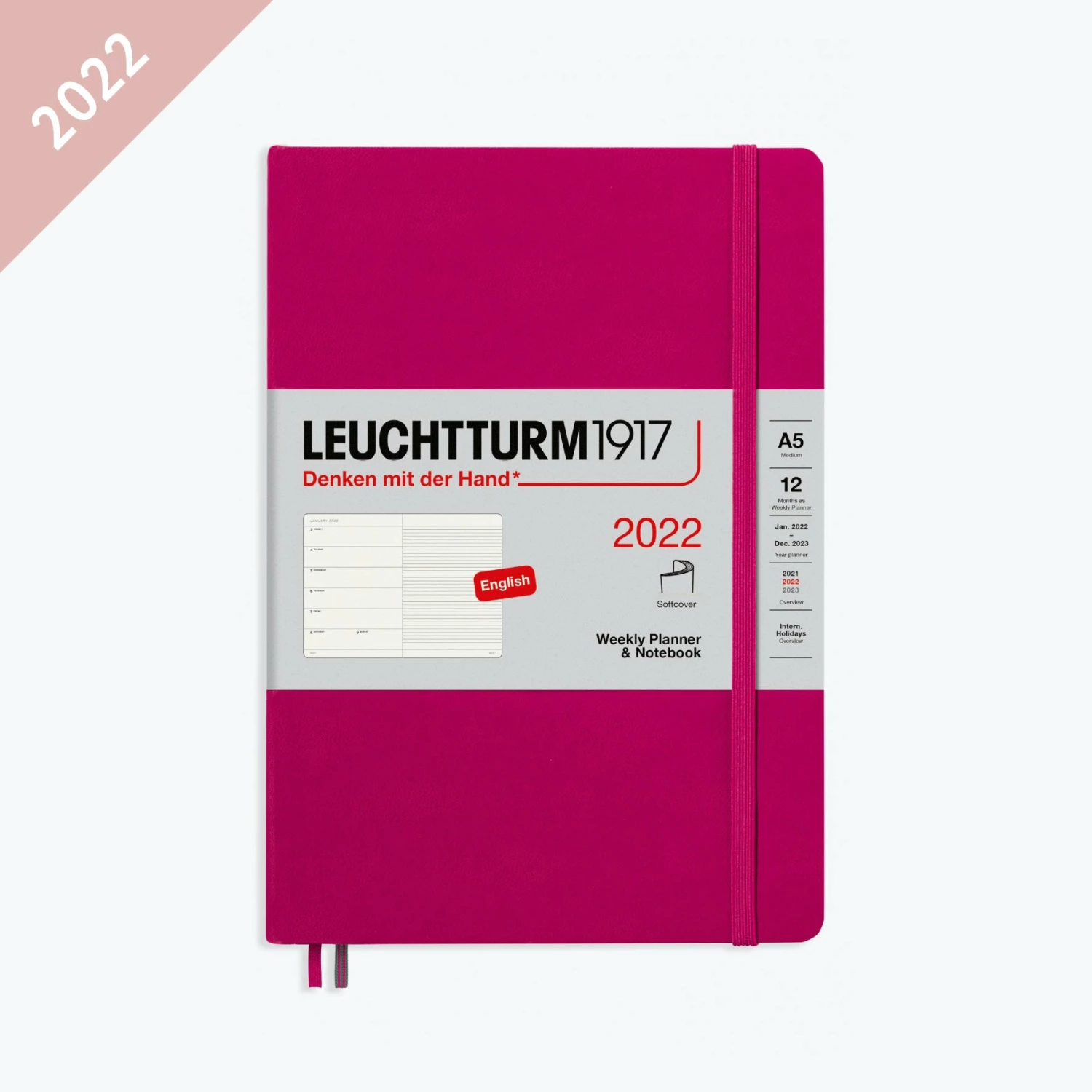 Outlet π Leuchtturm 1917 Diaries Leuchtturm1917 - 2022 Diary - Weekly Notebook - A5 - Berry (Soft) π 3 Leuchtturm 1917 Diaries Leuchtturm1917 - 2022 Diary - Weekly Notebook - A5 - Berry (Soft)