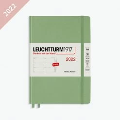 Leuchtturm 1917 Leuchtturm1917 - 2022 Diary - Weekly Planner - A5 - Sage (Hard) Diaries