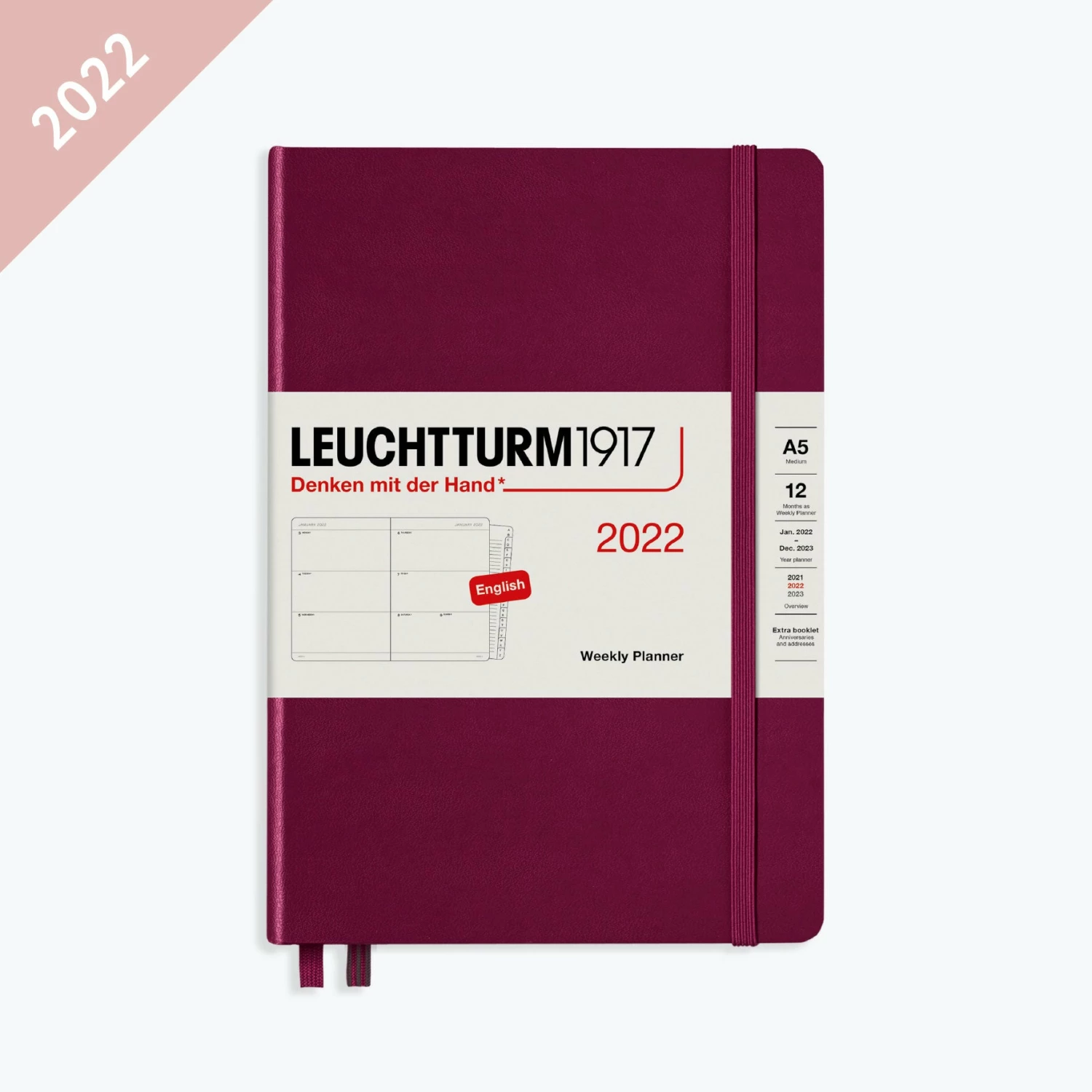 Discount π₯° Leuchtturm 1917 Diaries Leuchtturm1917 - 2022 Diary - Weekly Planner - A5 - Port Red (Hard) π 3 Leuchtturm 1917 Diaries Leuchtturm1917 - 2022 Diary - Weekly Planner - A5 - Port Red (Hard)