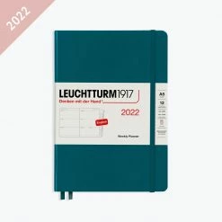 Leuchtturm 1917 Leuchtturm1917 - 2022 Diary - Weekly Planner - A5 - Pacific Green (Hard)