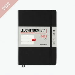 Leuchtturm 1917 Leuchtturm1917 - 2022 Diary - Weekly Planner - A5 - Black (Soft) Diaries
