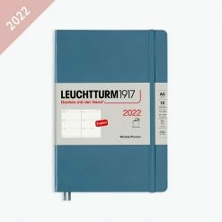 Leuchtturm 1917 Diaries Leuchtturm1917 - 2022 Diary - Weekly Planner - A5 - Stone Blue (Soft)