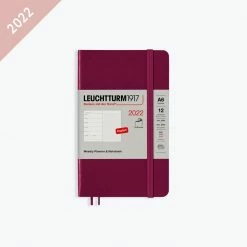 Leuchtturm 1917 Leuchtturm1917 - 2022 Diary - Weekly Notebook - A6 - Port Red (Soft)