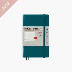 Leuchtturm 1917 Diaries Leuchtturm1917 - 2022 Diary - Weekly Notebook - A6 - Pacific Green (Soft)