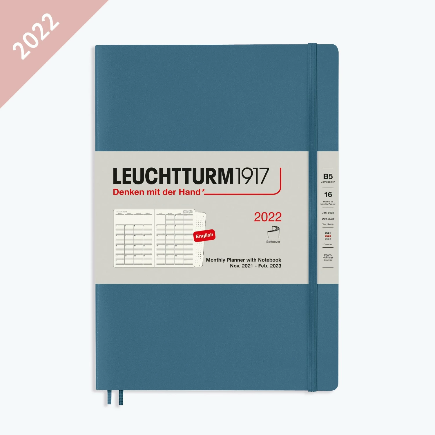 Brand new π₯ Leuchtturm 1917 Diaries Leuchtturm1917 - 2022 Diary - Monthly Notebook - B5 - Stone Blue π 3 Leuchtturm 1917 Diaries Leuchtturm1917 - 2022 Diary - Monthly Notebook - B5 - Stone Blue