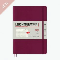 Leuchtturm 1917 Leuchtturm1917 - 2022 Diary - Monthly Notebook - B5 - Port Red Diaries