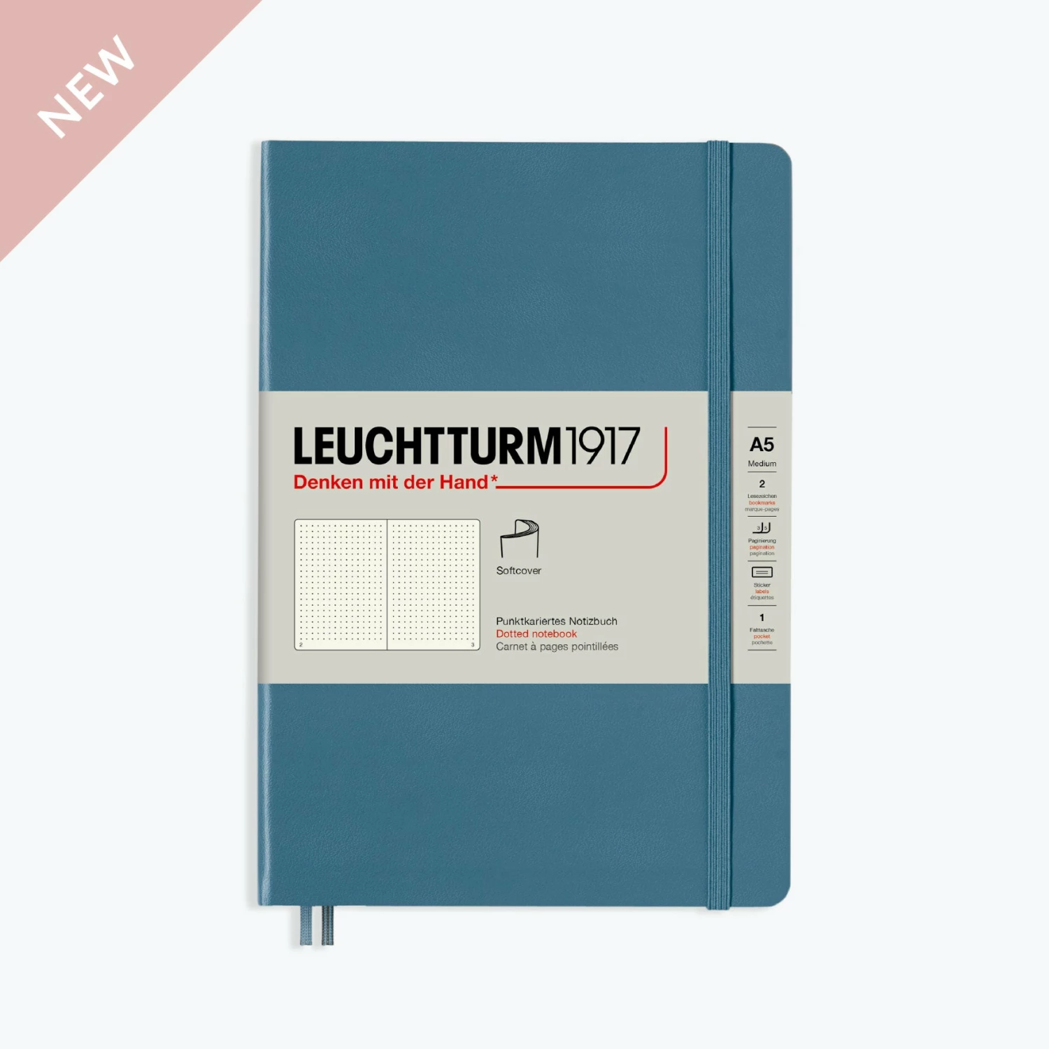 Promo π Leuchtturm 1917 Notebooks Leuchtturm1917 - Notebook - Softcover - A5 - Rising - Stone Blue π€© 4 Leuchtturm 1917 Notebooks Leuchtturm1917 - Notebook - Softcover - A5 - Rising - Stone Blue