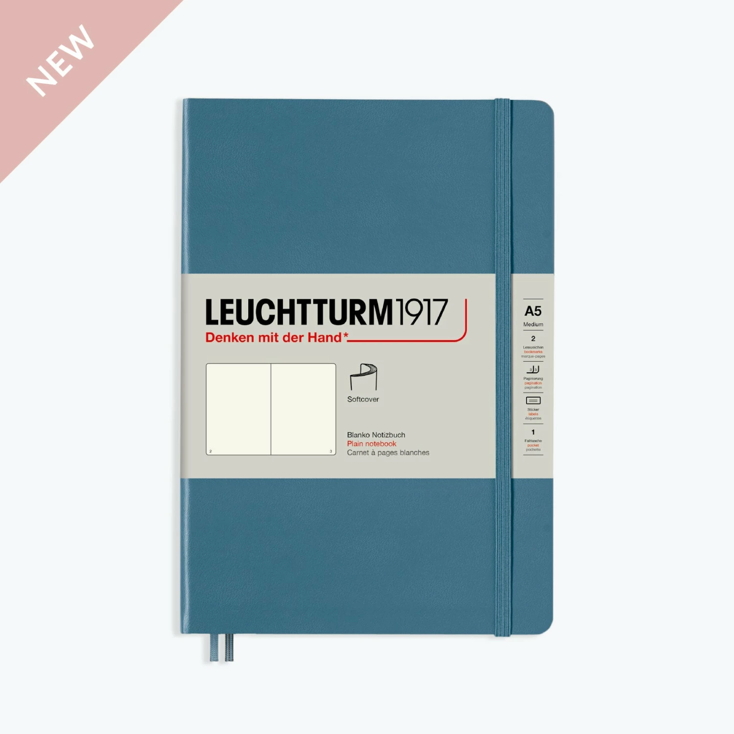 Promo π Leuchtturm 1917 Notebooks Leuchtturm1917 - Notebook - Softcover - A5 - Rising - Stone Blue π€© 5 Leuchtturm 1917 Notebooks Leuchtturm1917 - Notebook - Softcover - A5 - Rising - Stone Blue