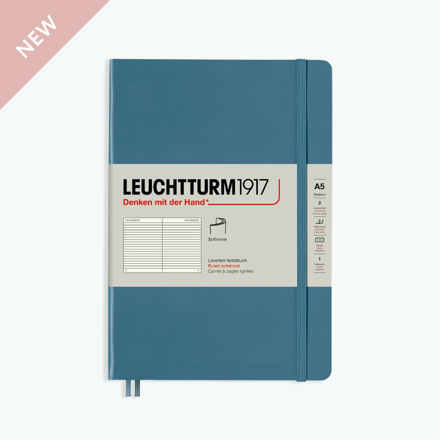 Promo π Leuchtturm 1917 Notebooks Leuchtturm1917 - Notebook - Softcover - A5 - Rising - Stone Blue π€© 3 Leuchtturm 1917 Notebooks Leuchtturm1917 - Notebook - Softcover - A5 - Rising - Stone Blue