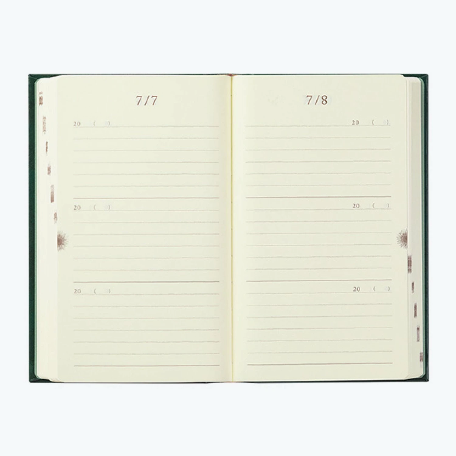 Budget π Midori - Daily Journal - 3 Years - Recycled Leather Green (Limited Edition) β€οΈ 6 Midori - Daily Journal - 3 Years - Recycled Leather Green (Limited Edition)