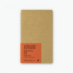 Midori - Notebook - Spiral Ring - A5 Slim - Card File Notebooks
