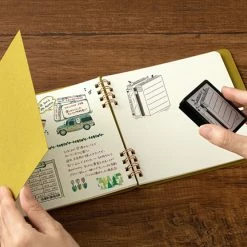 Midori - Notebook - Stamp Series - Yellow