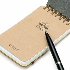 Midori - Notebook - Wire-O - A6 - Black Notebooks