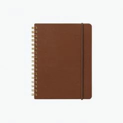 Notebooks Midori - Notebook - Wire-O - B6 - Brown