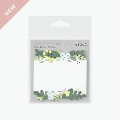 New Arrivals Midori - Notepad - Sticky Notes - Die-Cut - Leaves