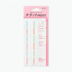 Midori JP Midori - Planner Sticker - Index Labels - Pattern - Colour