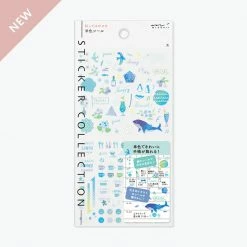 Midori JP Midori - Planner Sticker - Seal Collection - Blue