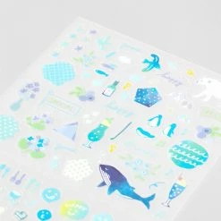 Midori JP Midori - Planner Sticker - Seal Collection - Blue