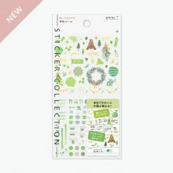 Midori JP Midori - Planner Sticker - Seal Collection - Green