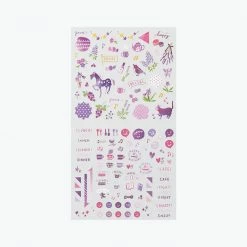 Midori JP Midori - Planner Sticker - Seal Collection - Purple