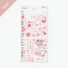 Midori JP Midori - Planner Sticker - Seal Collection - Pink Planner Stickers