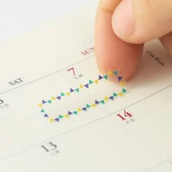 Midori JP Midori - Planner Sticker - Seal Collection - Border Colour Planner Stickers