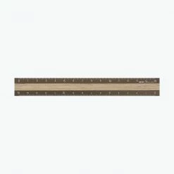 Midori JP Midori - Ruler - Aluminium - 15cm - Brown - Light