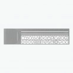 Rulers & Stencils Midori - Ruler - Stencil - Silver