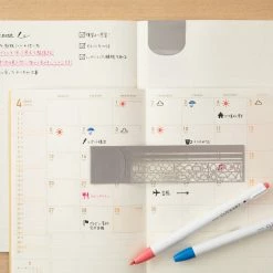 Rulers & Stencils Midori - Ruler - Stencil - Silver