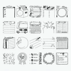 Midori - Stamp - Self-Inking - Calendar Planner Stamps