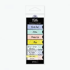 Midori JP Midori - Sticker Seal - Title - Ribbon Planner Stickers