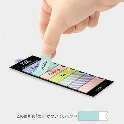 Midori JP Midori - Sticker Seal - Title - Ribbon Planner Stickers