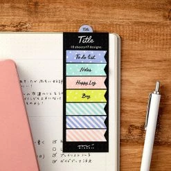 Midori JP Midori - Sticker Seal - Title - Ribbon Planner Stickers