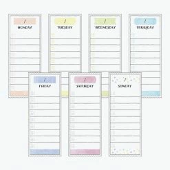 Midori JP Midori - Sticker Seal - Weekly Log - Colour