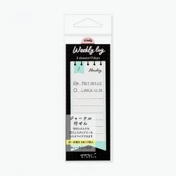 Midori JP Planner Stickers Midori - Sticker Seal - Weekly Log - Ribbon