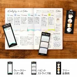 Midori JP Planner Stickers Midori - Sticker Seal - Weekly Log - Ribbon