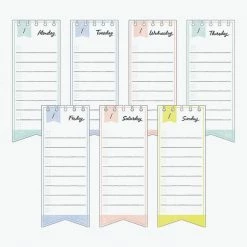 Midori JP Planner Stickers Midori - Sticker Seal - Weekly Log - Ribbon