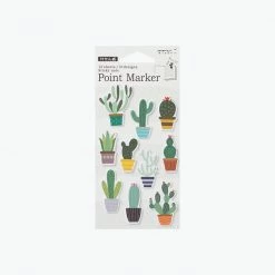 Midori - Sticker Seal - Point Marker - Cactus