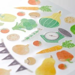 Cheapest 🛒 Midori JP Midori - Sticker Seal - Sticker Marché - Vegetables Planner Stickers 💯 8 Midori JP Midori - Sticker Seal - Sticker Marché - Vegetables Planner Stickers